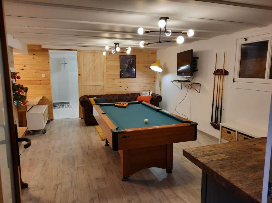 Charmant logement avec terrasse et billard Zimmerbach Extérieur photo