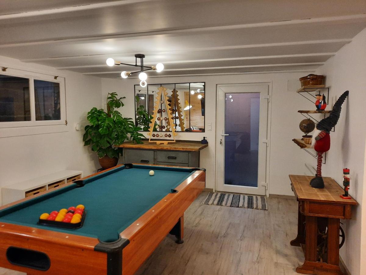 Charmant logement avec terrasse et billard Zimmerbach Extérieur photo